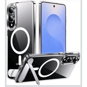 Temdan Magnetic Clear Case for Samsung Galaxy S25 Edge with Stand | Military...